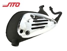 Pot D'Échappement Silencieux Terminal 2T Temps SITO Plus Piaggio Vespa LX 50 4T
