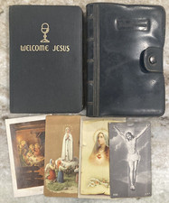 WELCOME JESUS Prayer Book for First Communicants 1953 Book in Plastic Holder