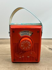 Vintage Fisher Price Musical Pocket Radio Yankee Doodle Toy 1970s Kids Music Box