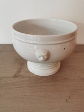 PILLIVUYT FRANCESoupière en porcelaine blanche ancienne et épaisse sur pied