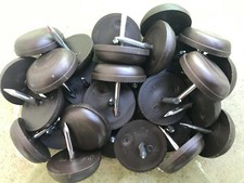 Lot de 16 Patins Glisseurs à clouer,Ø Diamètre 22 mm,patin glisseur,,Marron