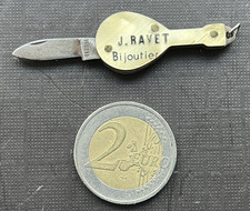 Antique Miniature Guitar Knife RAVET Jeweler Antique Tiny Knife Coltello
