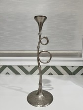 Original L’OBJET EVOCA Nickel Plated Candlestick Designed by ELAD YIFRACH