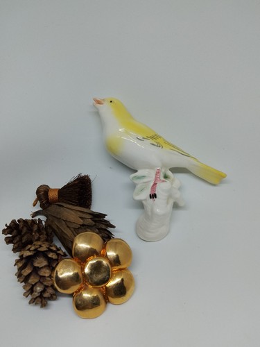 Oiseau jaune porcelaine - oiseau,