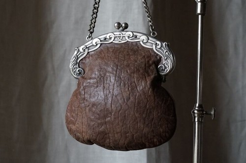 Petit sac cuir ancien - sac, en