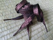 Lacets 110 cm coffee scintillant  pour baskets converse sneakers NEUF