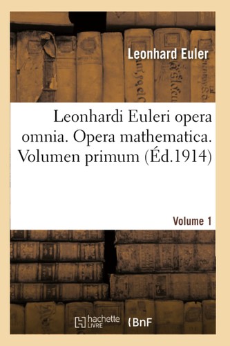Leonhard euler leonhardi - euler,