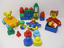 (RBU3/2) LEGO Duplo Primo Baby Motor Skills Bobble Rattle Figures Plane