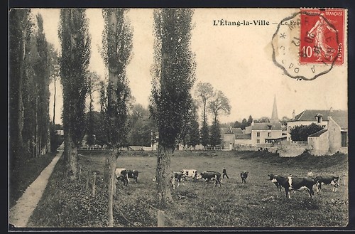 Cpa étang ville le - cpa,