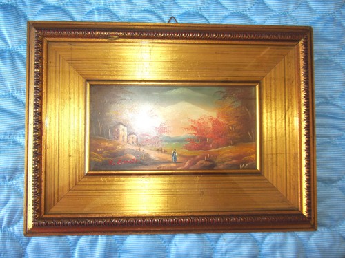 Vintage tableau paysage avec - paysage,
