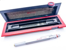 Rotring 600 Gold Twist Retract Tip Mechanical Pencil 0.5 0.5mm Silver Color Box
