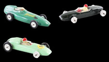 1/43rd SOLIDO 3 RACING CARS / antique toy 