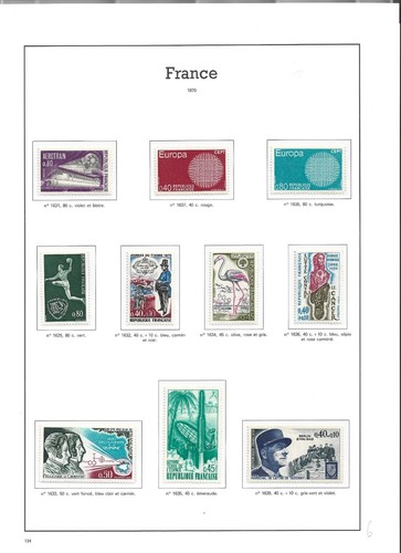 Timbres france neufs 1970 - de,