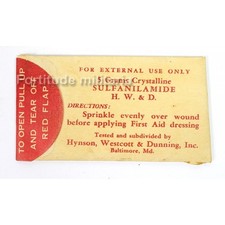 Sachet de sulfanilamide - US