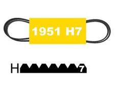 Courroie 1951H7 poly v  Elastique 1951mm Lave Linge Seche 279312 10269 57x2351