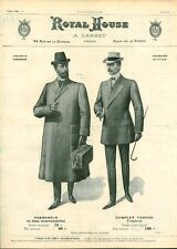 Publicité ancienne mode homme