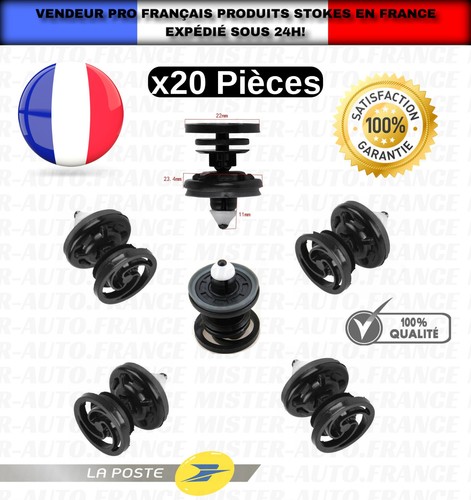 Clips fixation panneau - 20,