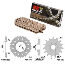 YAMAHA TTR-E 600 2004-2004 chaîne Or set 520 PBR EK1896GOLD