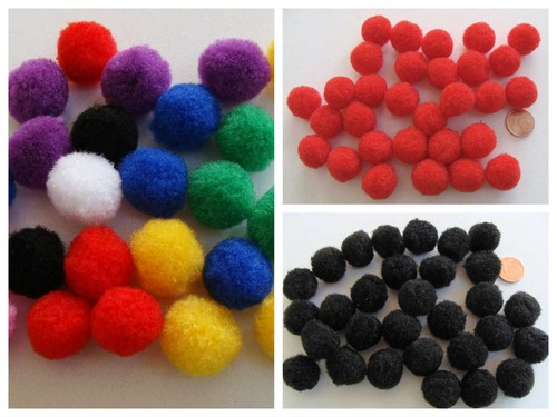 Pompons 20mm peluches - 30,