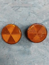 paire catadioptre rond orange  scooter peugeot vivacity 1 