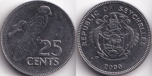 Cents 2000 seychelles - 25,
