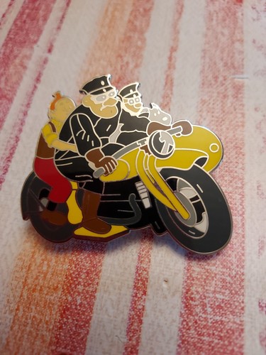 Pin tintin herge moto - pin's,
