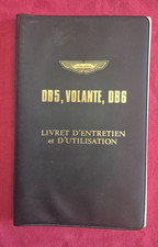 ASTON MARTIN DB5 ,  VOLANTE ,  DB6  / livret d'entretien et d'utilisation 1966
