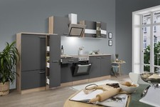 Cuisine équipée kitchenette Chêne Gris ,Merle 300 CM