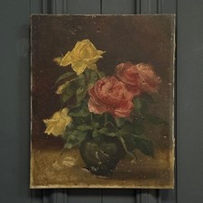 Huile sur toile nature morte