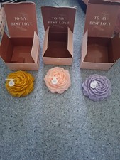 lot de 3 grosses bougies forme