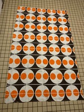 Rideau Coupon de tissu vintage année 70's  . 95 X 152 cm