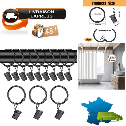 Anneaux rideaux avec - à,