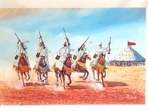 Tableau ancien acrylique sur - ancien,