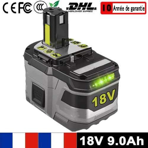 9ah 18v batterie pour ryobi - batterie,