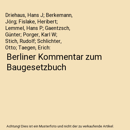 Berliner kommentar zum - berliner,