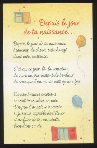 Neuf carte joyeux - neuf, anniversaire