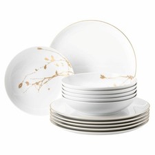 Seltmann Weiden Service de table 12 pcs. Liberty Golden Rose Hip, Vaisselle P...