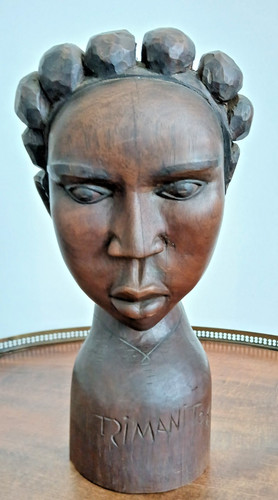 Sculpture ébène femme - en,