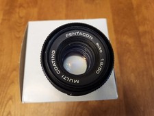 PENTACON AUTO 50MM F1.8 PRIME LENS, M42 SCREW MOUNT VGUC