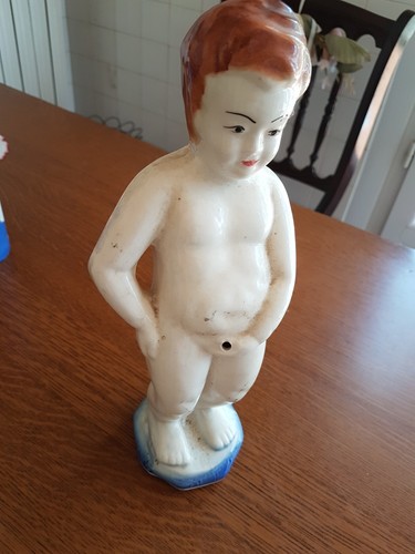 Statue porcelaine bisque - en,