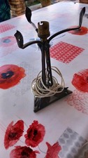 Ancien Pied de lampe en fer