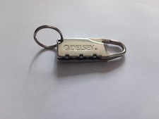 Vintage 80' DELSEY Keychain Carabiner Padlock Suitcase Keychain