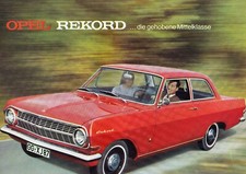 Opel Rekord A sedan 2 43 door door vintage brochure 1964 35