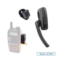 Walkie Talkie Headset PTT Wireless Bluetooth Earphone for Baofeng Two way Radio