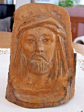 SCULPTURE VISAGE du CHRIST sur