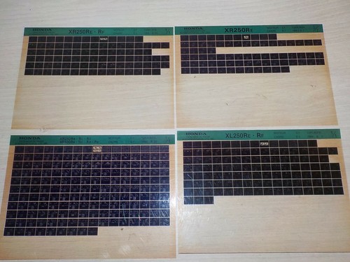 Lot microfiches honda - microfiches, xr