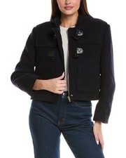 Ba&Sh Manteau Paimee Wool-Blend Coat Women's Blue 3