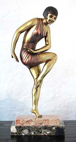 Sculpture art déco - , danseuse