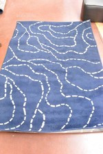 Tapis Ikea Ferle Motif Bleu
