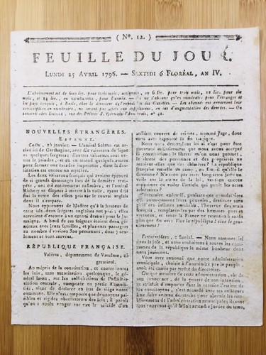 Valréas 1796 vaucluse - 1796,